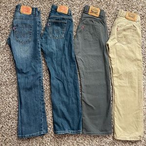 Boys Levi’s Lot of Jeans Pants size 10